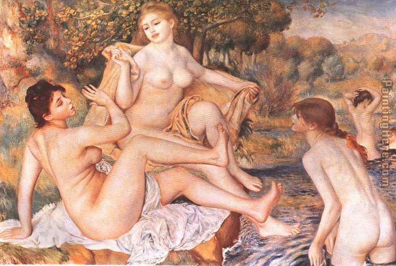 The Large Bathers I painting - Pierre Auguste Renoir The Large Bathers I art painting